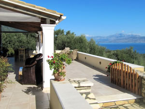 Upper Terrace & Panoramic Views - Villa Sfakoi, Kassiopi, Corfu