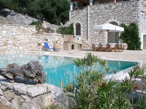 Private pool & lower terrace - Villa Sfakoi, Kassiopi, Corfu